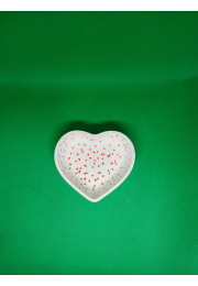 vide poche coeur blanc a pois